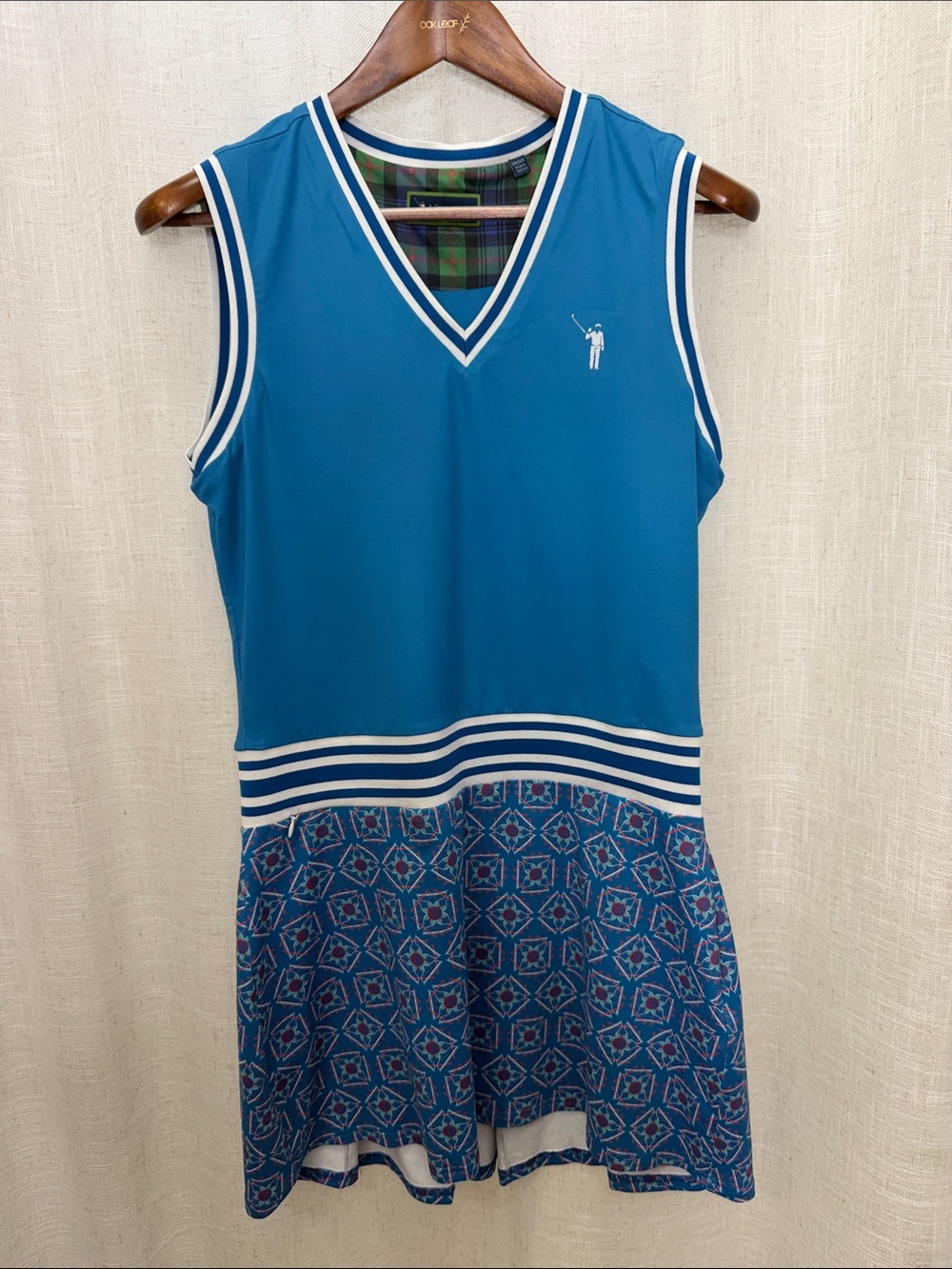William Murray Blue & White Golf Dress Size Medium Excellent Condition